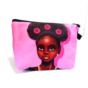 🏖 Afro Puffs Cosmetic Bag NWOT